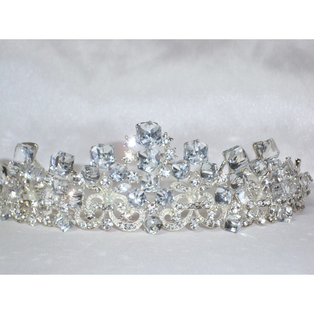 Rhinestone Tiara Crown  Headpiece Bridal Prom Party Birthday Princess  Tiara
